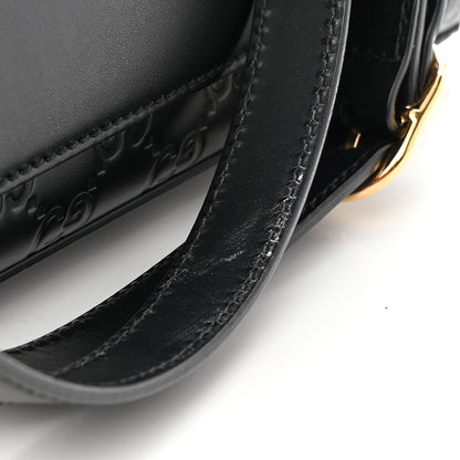 Gucci Guccissima Signature Small Padlock Top Handle Bag Black 10 of 10