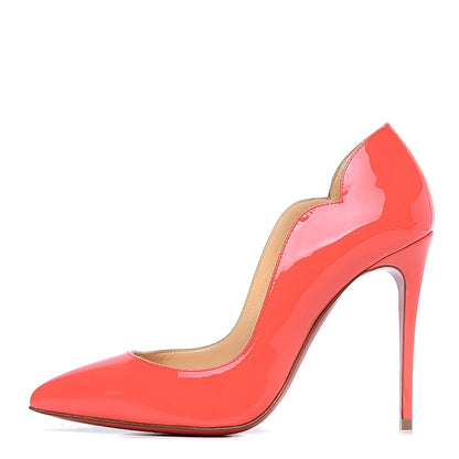 Christian Louboutin Patent Hot Chick 100 Pumps 35 Begonia 1 of 6