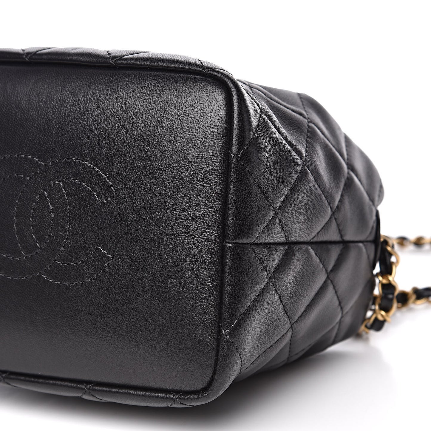 Lambskin Quilted Small Perfect Meeting Hobo Black