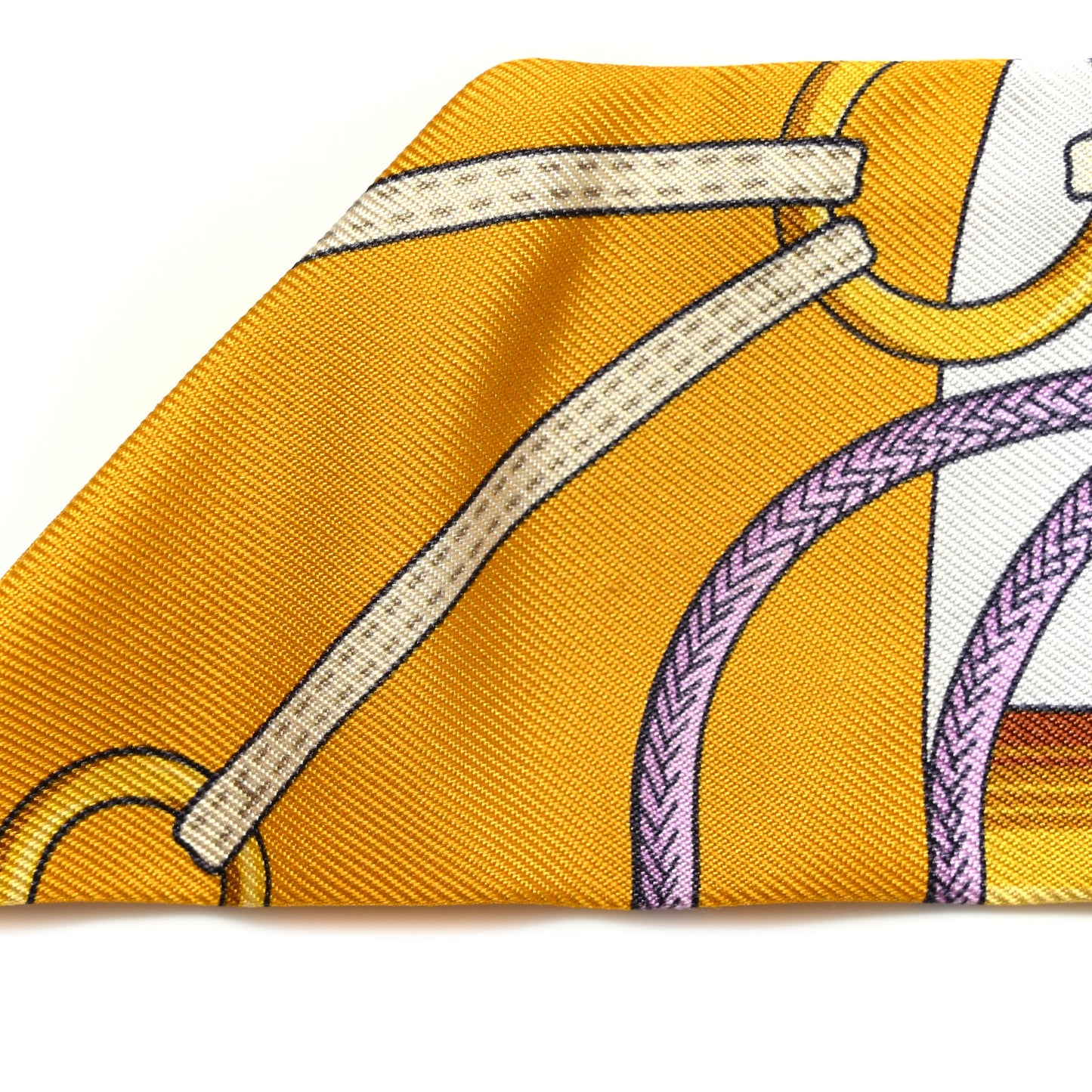 Silk Cliquetis Twilly Bouton D'Or Mauve