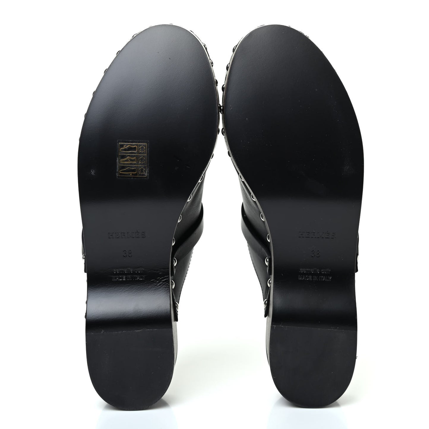 Calfskin Carlotta Mules 38 Black