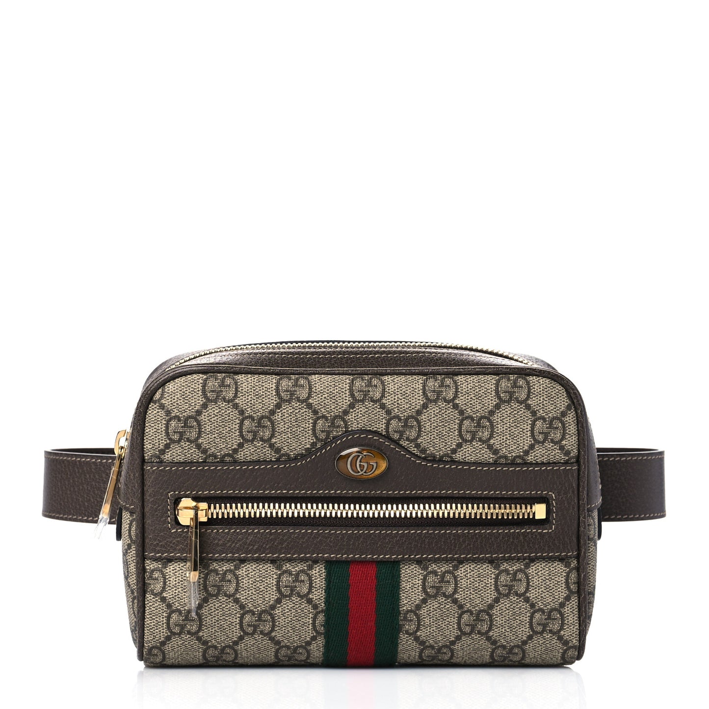 GG Supreme Monogram Small Ophidia Belt Bag 65 26 Dark Brown