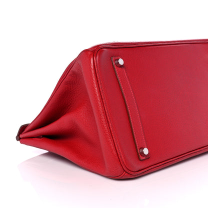 Hermes Buffle Skipper Birkin 35 Rouge Vif 7 of 43