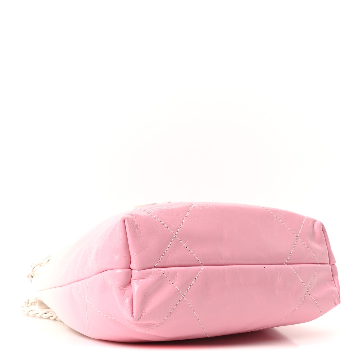 Patent Gradient Calfskin Quilted Mini Chanel 22 White Light Pink