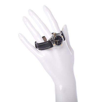 Breitling Stainless Steel 18K Yellow Gold Calfskin 28mm Callistino Quartz Watch Black B52045.1 2 of 11