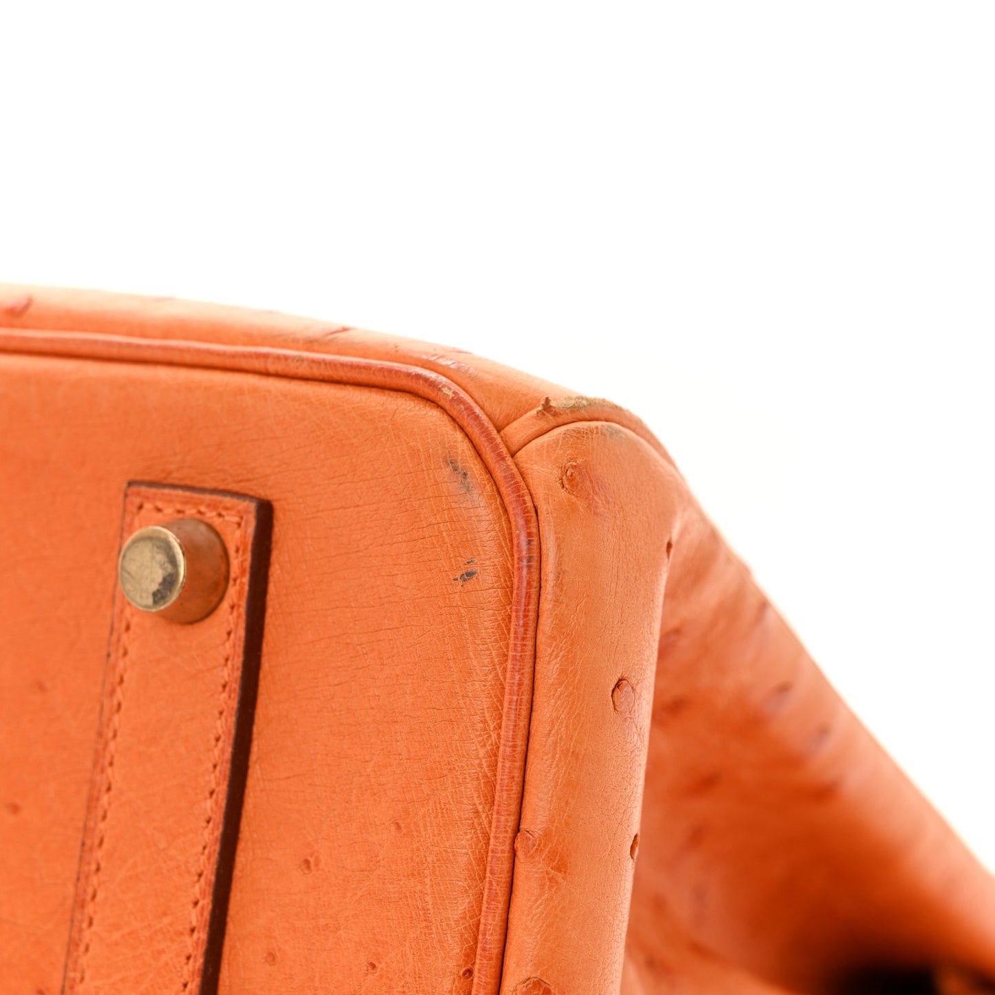 Ostrich Birkin 35 Orange