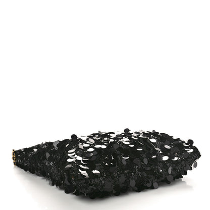 Chanel Sequin Shopping Tote Black 4 of 10
