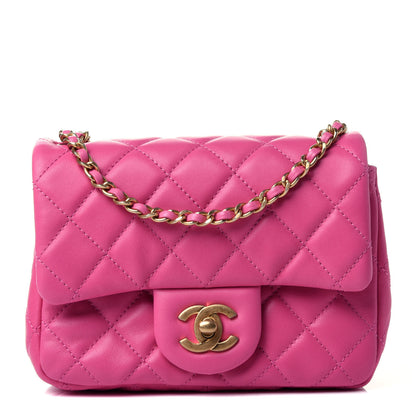 Chanel Lambskin Quilted Mini Pearl Crush Flap Pink 1 of 5