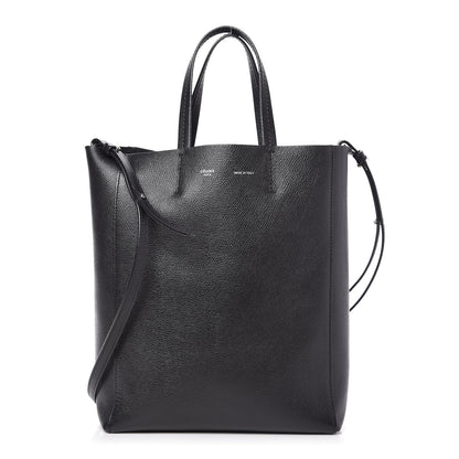Celine Grained Calfskin Small Vertical Cabas Black 1 of 9