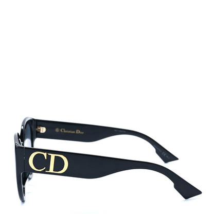 Christian Dior Acetate DDiorF Cat Eye Sunglasses Black 3 of 7