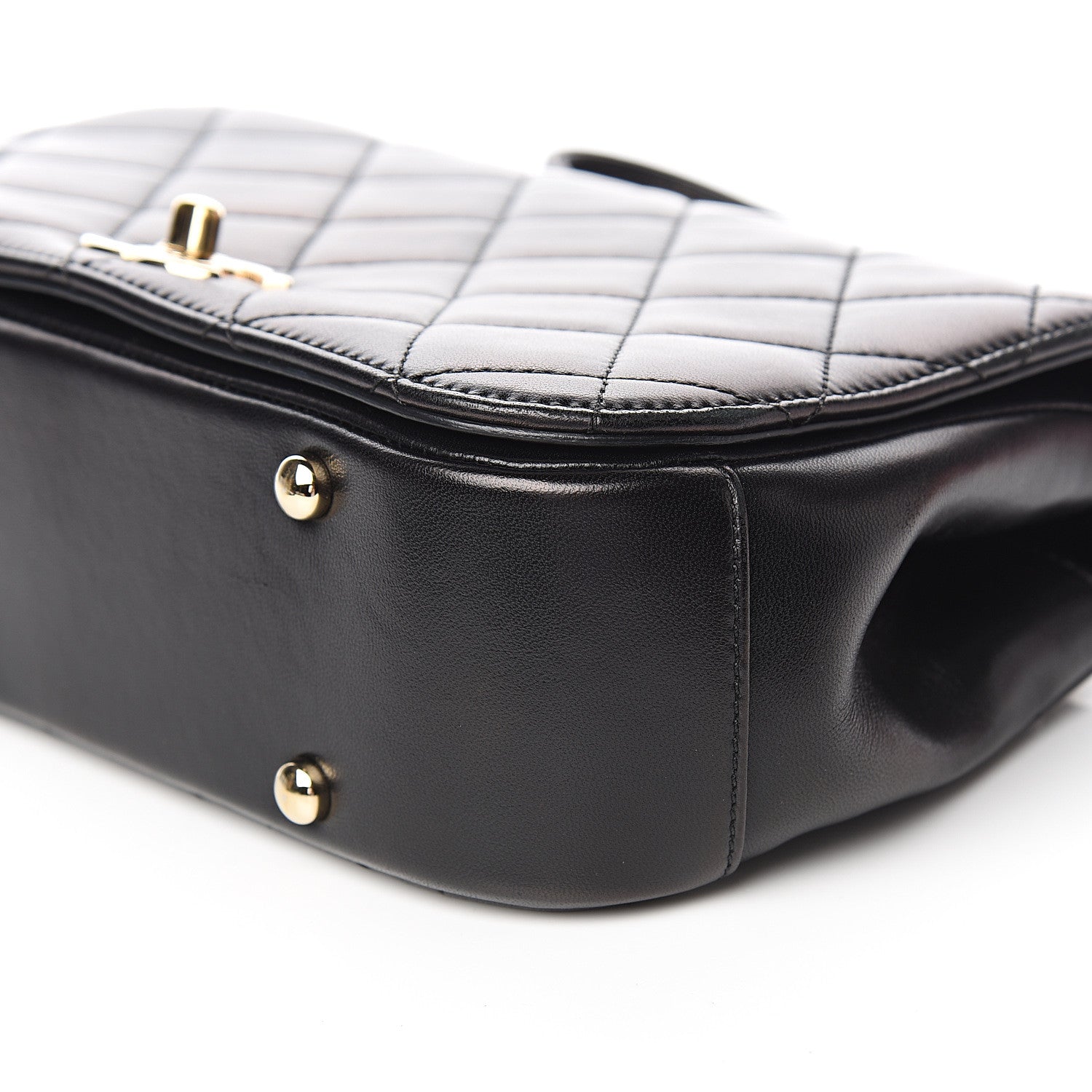 Chanel Lambskin Small Carry Chic Flap Black 9 of 12