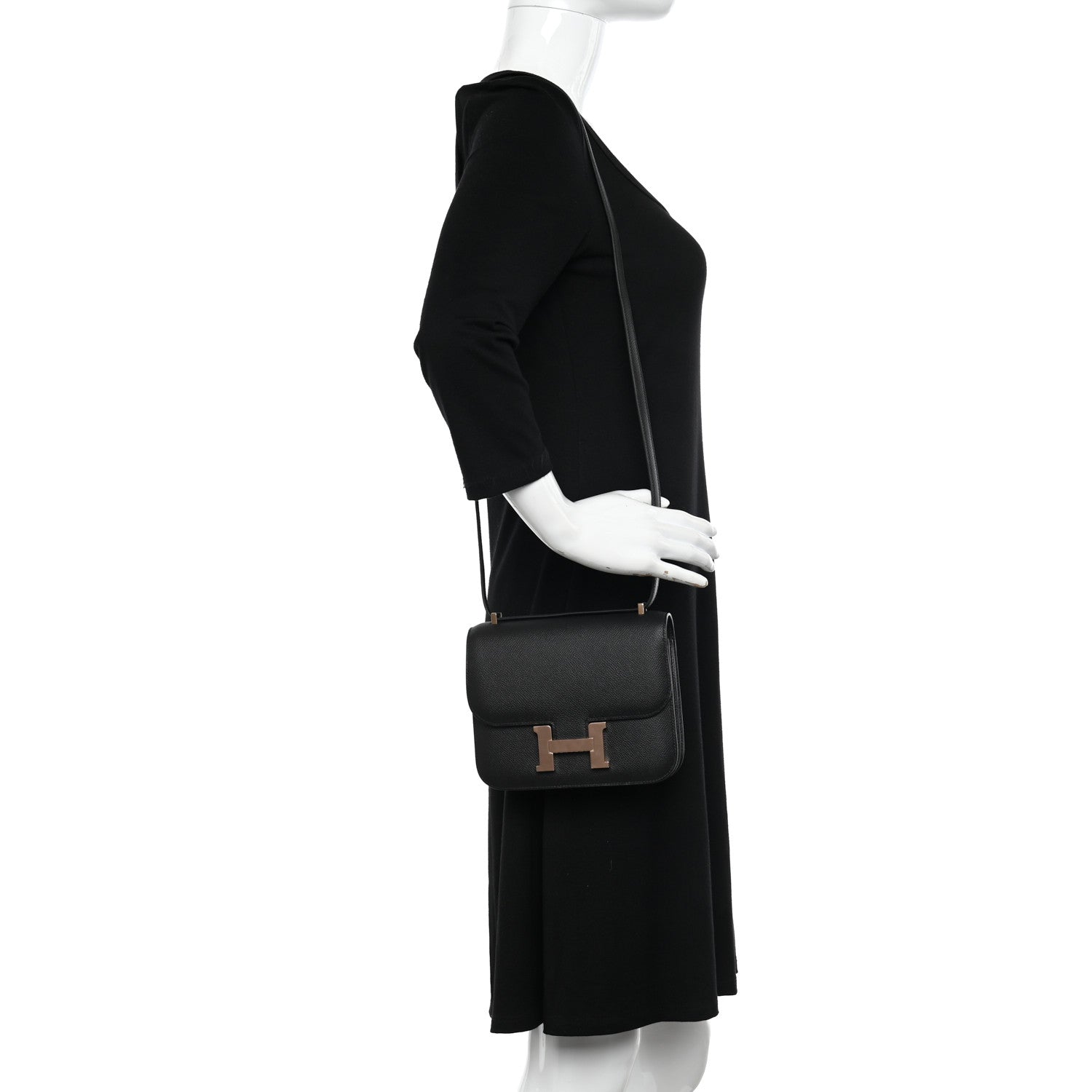 Hermes Epsom Constance 18 Black 2 of 12