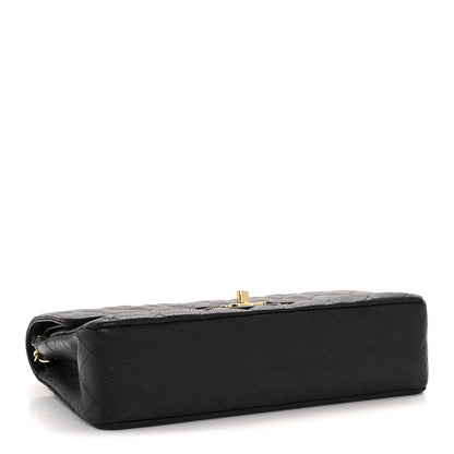 Chanel Caviar Quilted Medium Double Flap Black 4 of 14