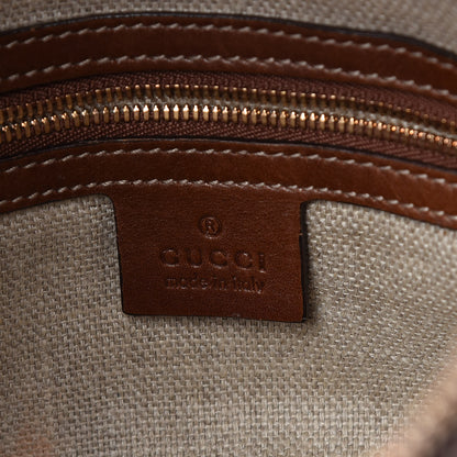 Gucci Monogram Biba Pineapple Print Hobo Brown 6 of 12