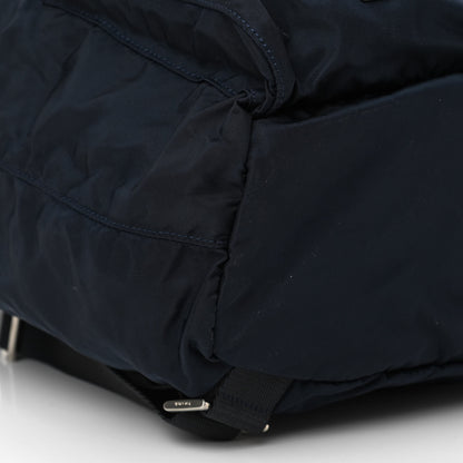 Prada Tessuto Nylon Saffiano Medium Backpack Blue 8 of 11