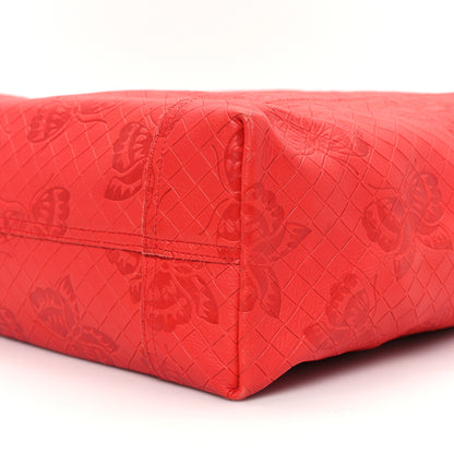 Bottega Veneta Nappa Intrecciomirage Butterfly Tote Red 10 of 12