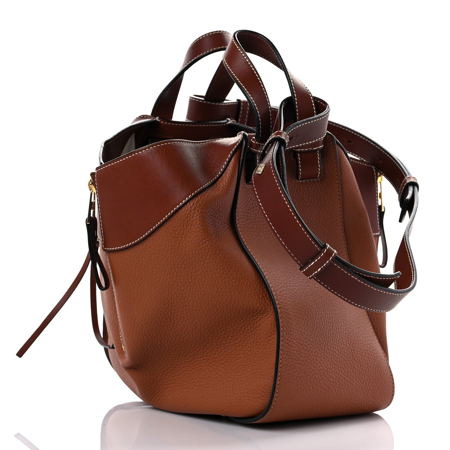 Loewe Grained Calfskin Small Hammock Shoulder Bag Tan 3 of 13