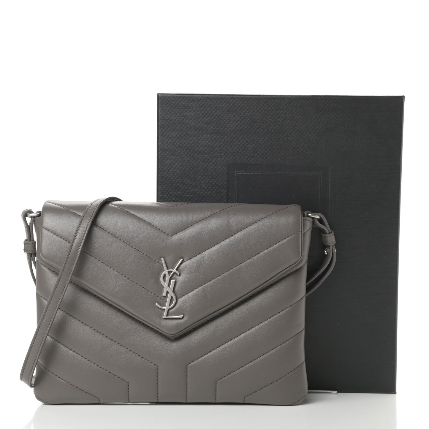 Calfskin Y Quilted Monogram Loulou Flap Bag Earth