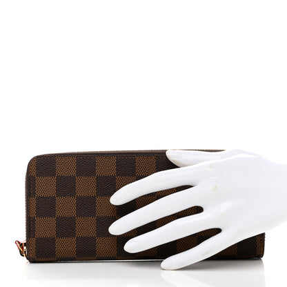 Louis Vuitton Damier Ebene Clemence Wallet Cherry 2 of 6