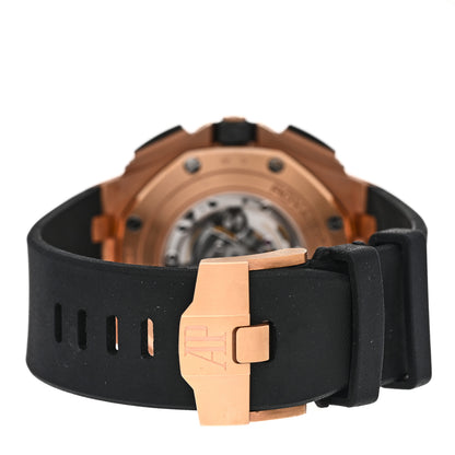 Audemars Piguet Ceramic 18K Rose Gold Rubber 44mm Royal Oak Offshore Chronograph Automatic Watch Black 26400RO.OO.A002CA.01 3 of 9