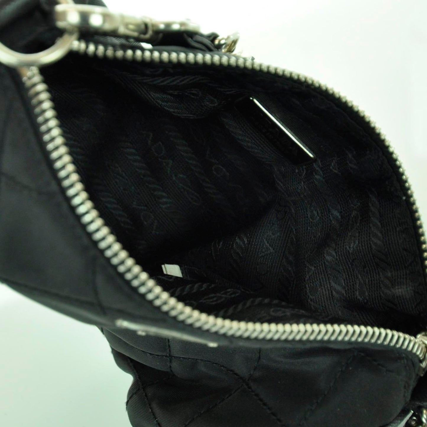 Tessuto Nylon Quilted Handbag Nero Black