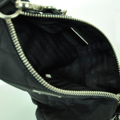 Prada Tessuto Nylon Quilted Handbag Nero Black 6 of 9
