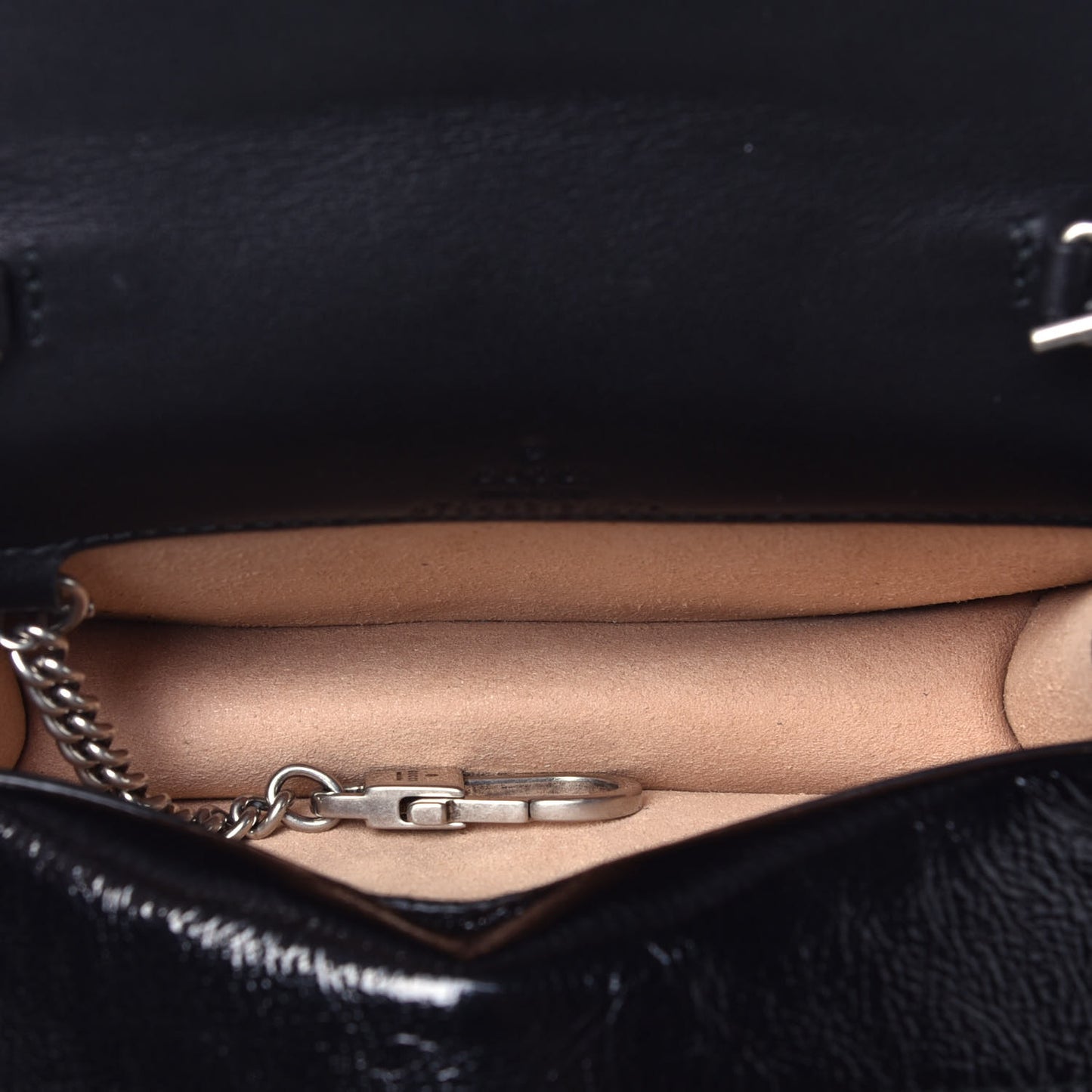 Velvet GG Monogram Super Mini Dionysus Shoulder Bag Black