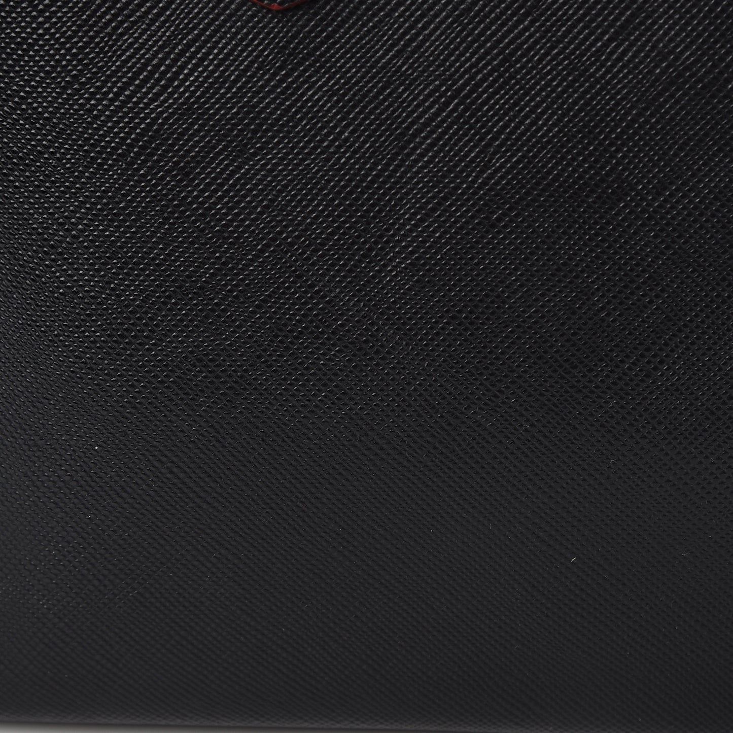 Saffiano Cuir Large Double Bag Black Fuoco