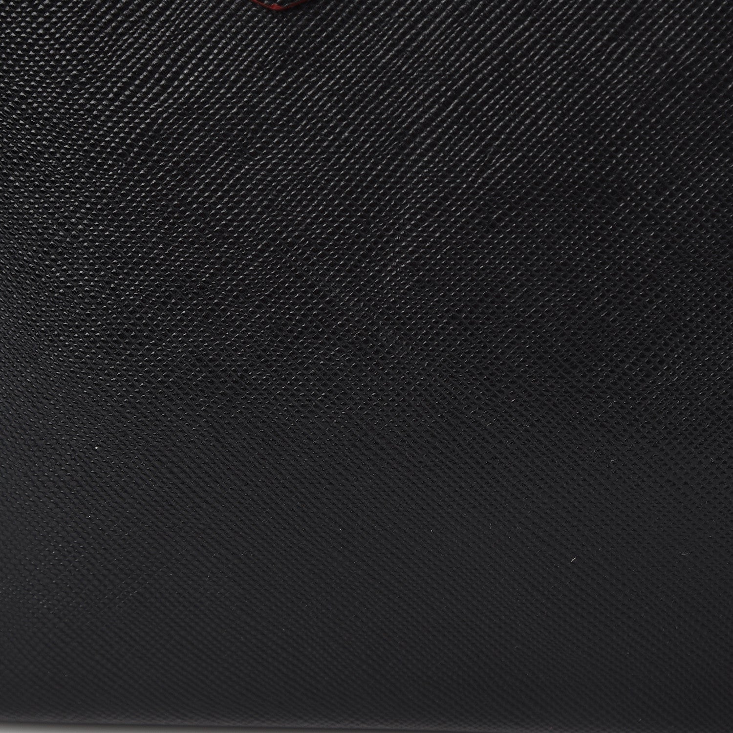 Prada Saffiano Cuir Large Double Bag Black Fuoco 11 of 18
