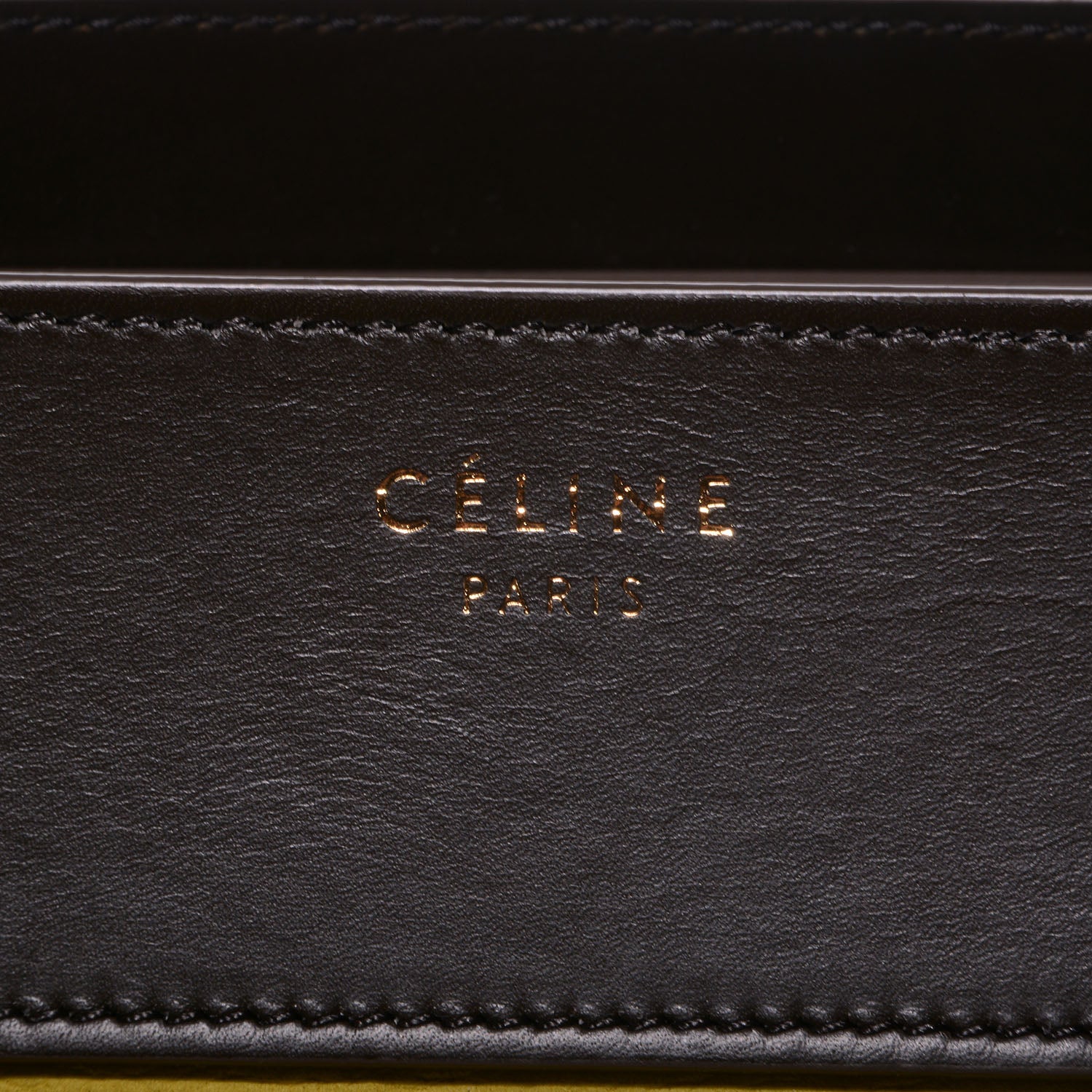 Celine Nubuck Calfskin Mini Tri-Color Luggage Chartreuse 5 of 10
