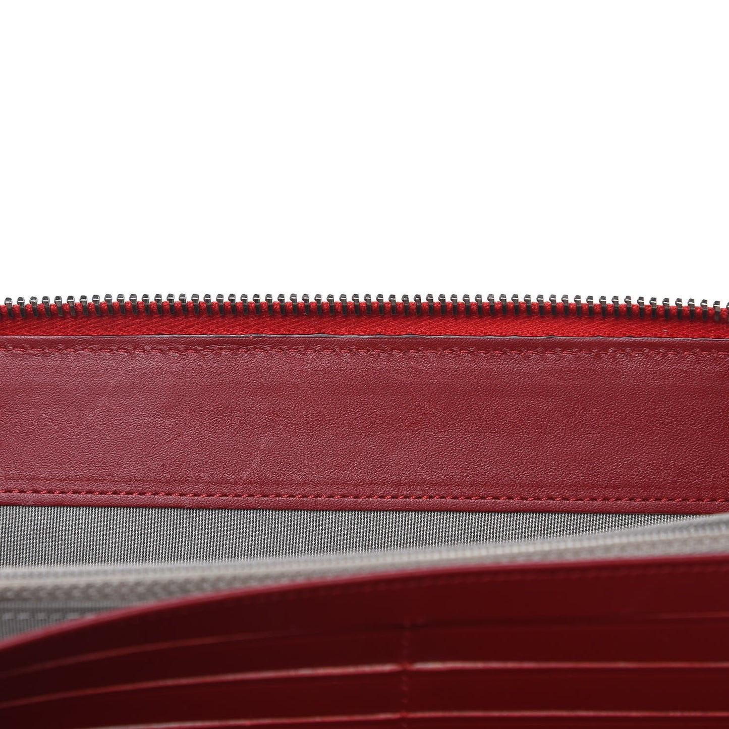 Patent Quilted Large Brilliant Zip Around Organizer Wallet Red