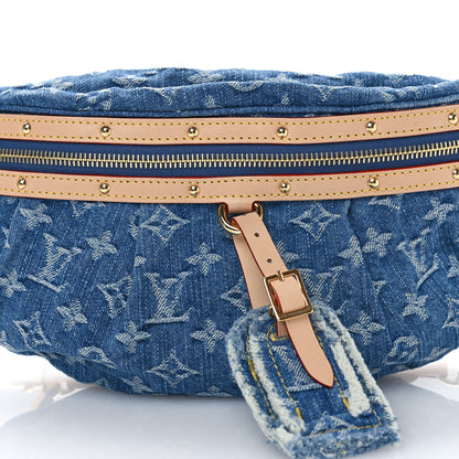 Louis Vuitton Monogram Denim High Rise Bumbag Blue 7 of 9