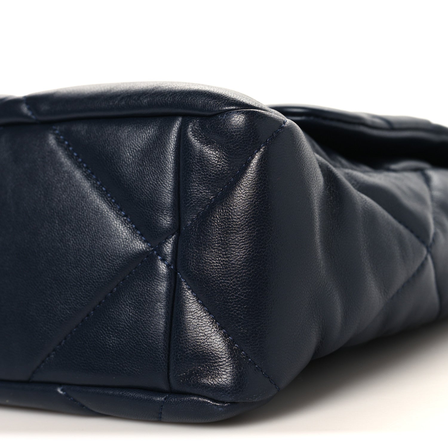 Chanel Lambskin Quilted Large Chanel 19 Flap Navy Blue 1824460
