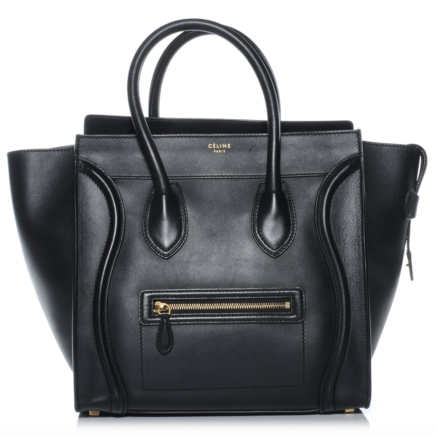 Smooth Calfskin Mini Luggage Black