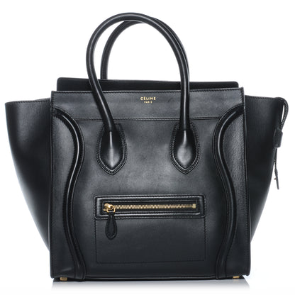 Celine Smooth Calfskin Mini Luggage Black 1 of 8