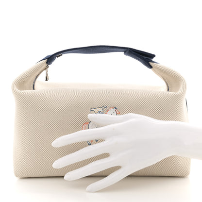 Hermes Canvas Large Bride-A-Brac Cabriole Case gris perle 2 of 10