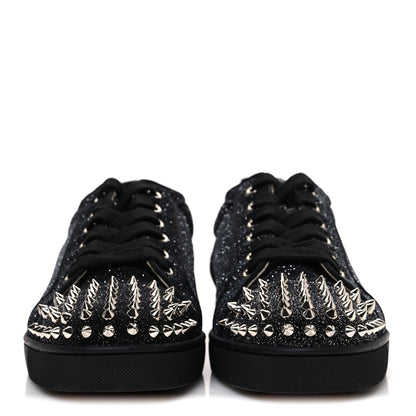 Christian Louboutin Crosta Womens Vieira Spiked Flat Comete Sneakers 41 Black 3 of 10