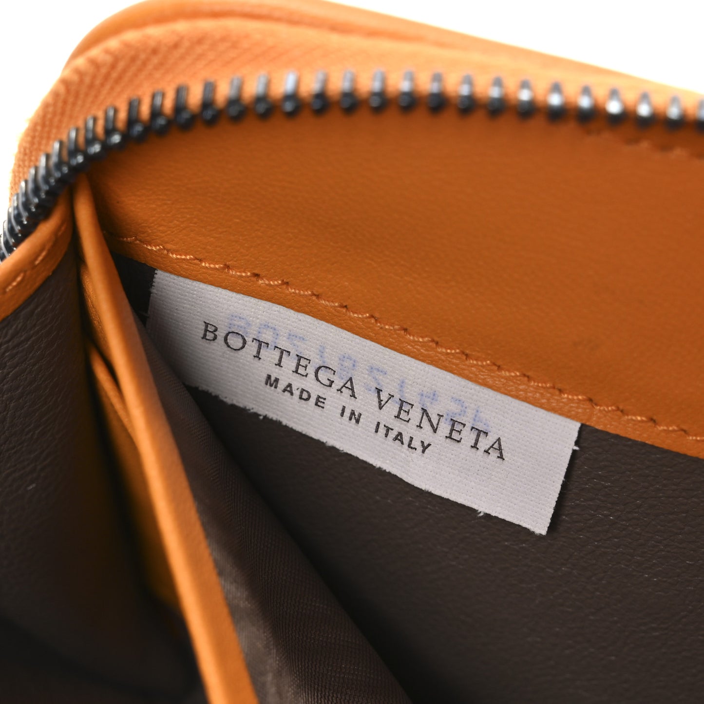 Nappa Intrecciato Zip Around Wallet Topaz