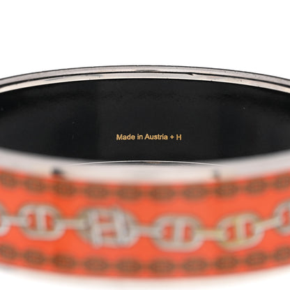 Hermes Enamel Printed Wide Chaine d'Ancre Bracelet 70 5 of 6