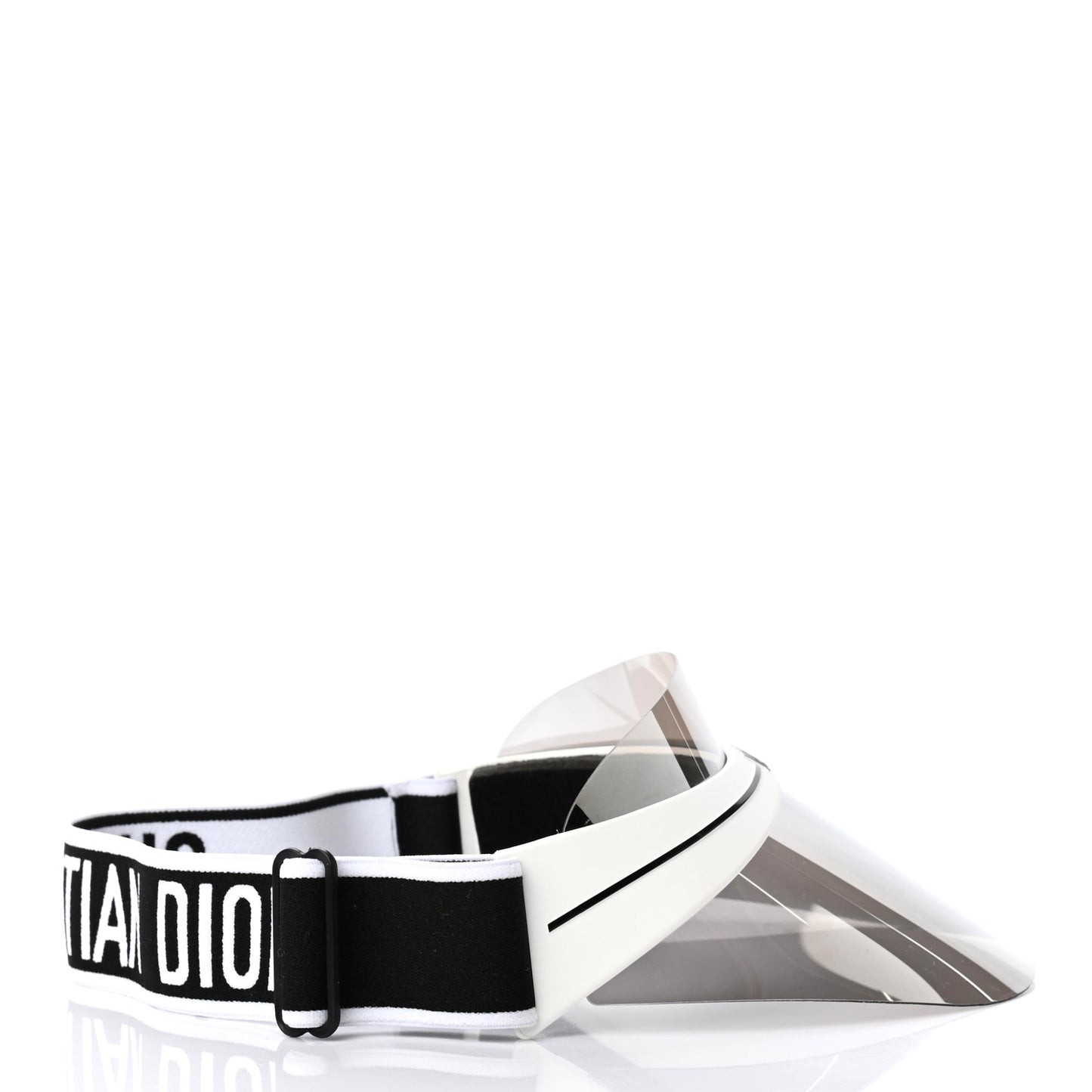 Mirrored DiorClub1 Sun Visor White Black