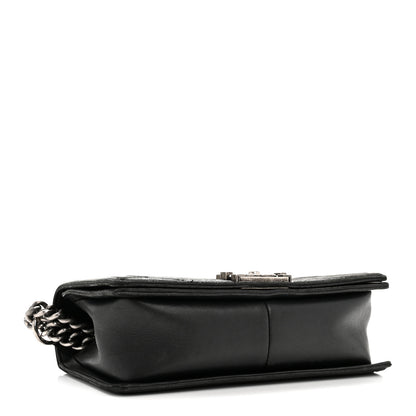 Chanel Lambskin Quilted Medium Boy Flap Black 4 of 16