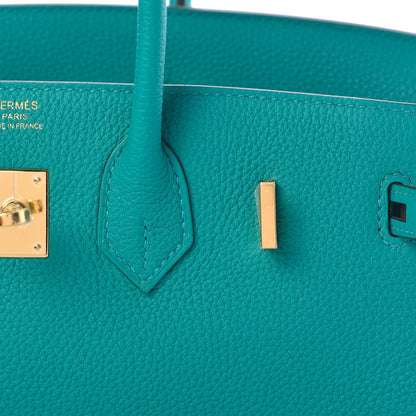 Hermes Togo Birkin 25 Vert Verone 27 of 37