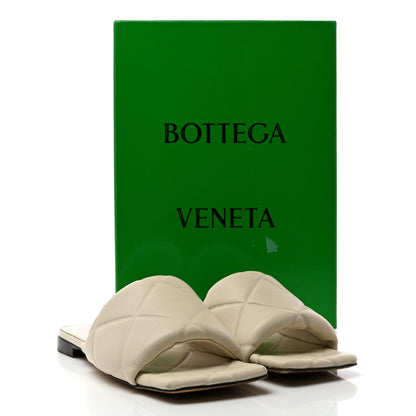 Bottega Veneta Nappa Quilted Rubber Lido Flat Sandals 38 Wax 13 of 13