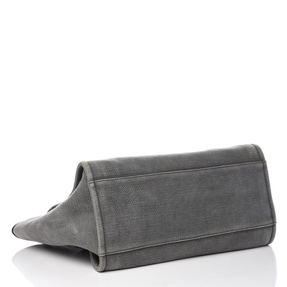 Chanel Canvas Deauville Large Tote Grey 5 of 15
