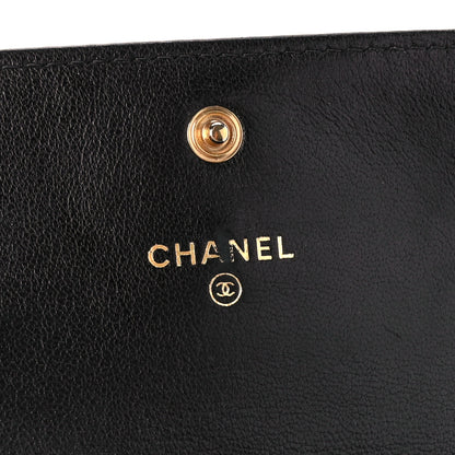 Chanel Lambskin Quilted Medium Chanel 19 Flap Wallet Black 6 of 12