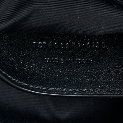 Saint Laurent Sheepskin Matelasse Chevron Monogram Medium College Bag Blue Charron 8 of 12