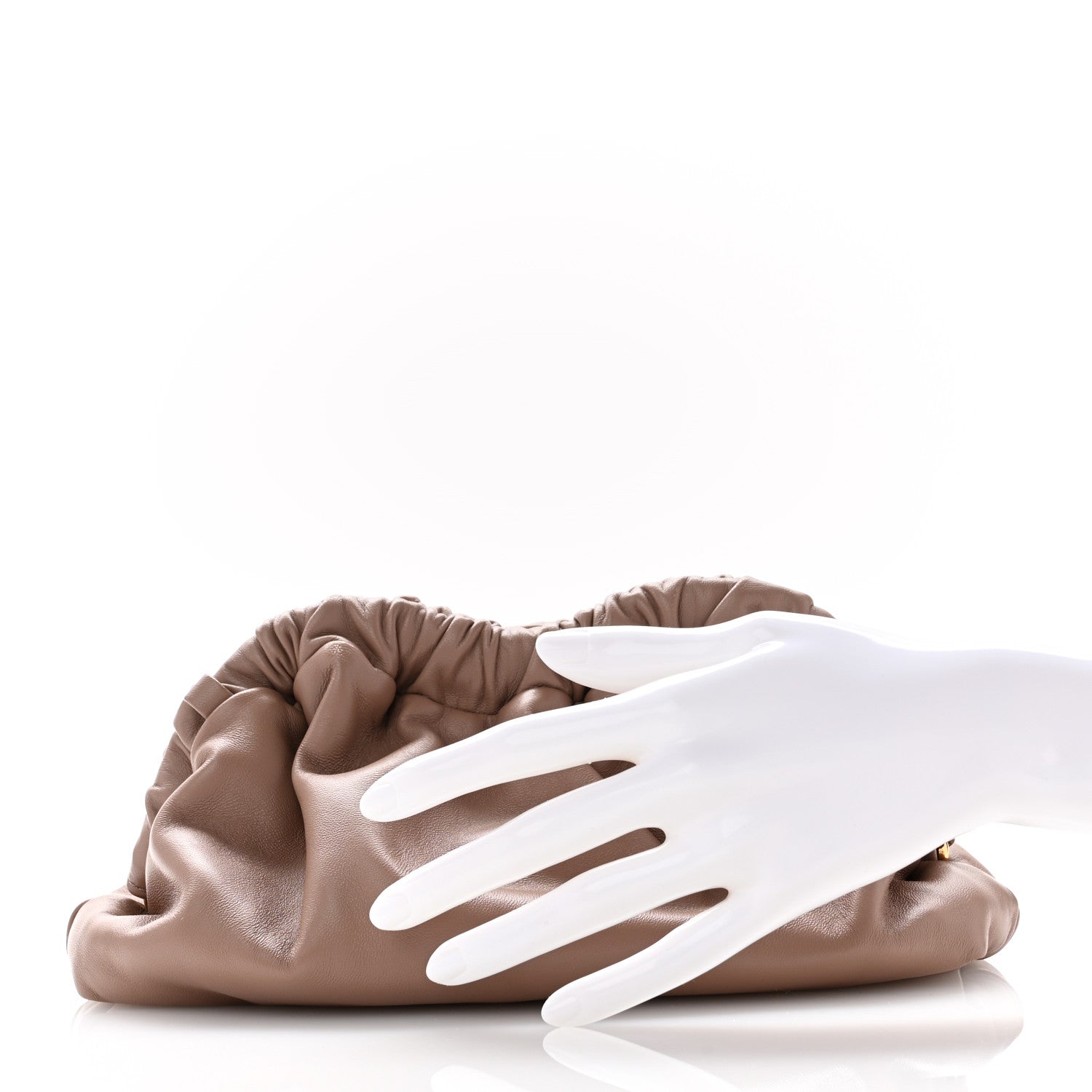 Mansur Gavriel Lambskin Cloud Mini Clutch Biscotto 2 of 7