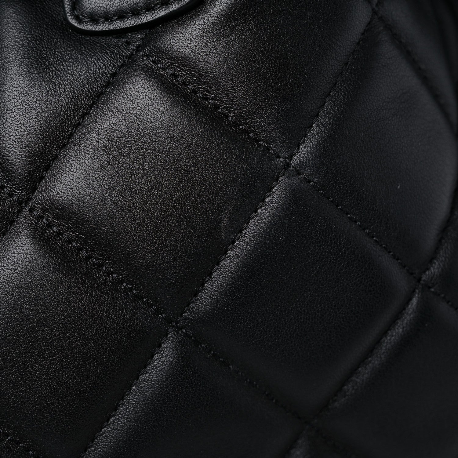 Chanel Lambskin Quilted CC Dweller Drawstring Tote Black 12 of 13