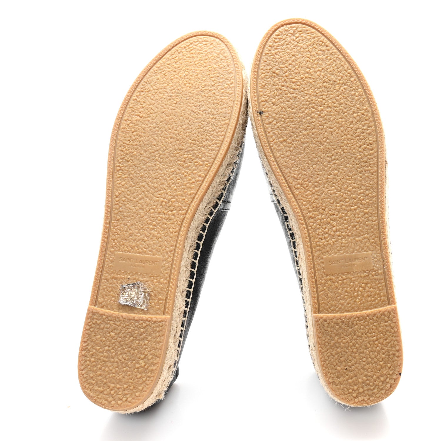 Saint Laurent Lambskin Monogram Espadrilles 40 Black 6 of 10