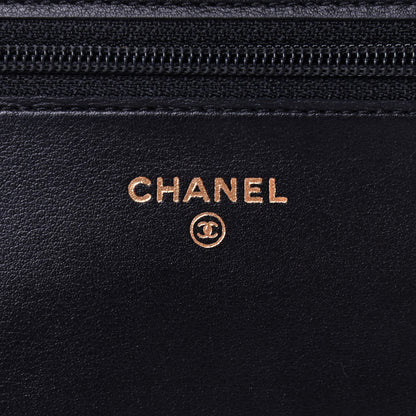Chanel Caviar Quilted Boy Wallet On Chain WOC Black 8 of 12